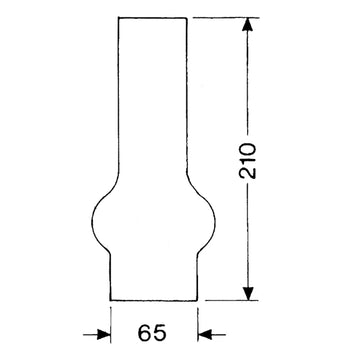 DHR Lampeglas 20 x 210mm