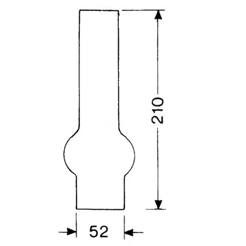 DHR Lampeglas 15 x 210mm