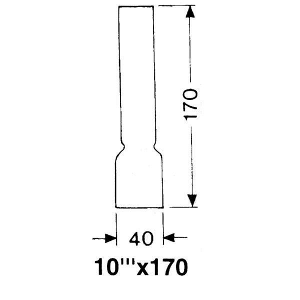 DHR Lampeglas 10" x 170mm