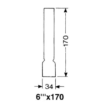 DHR Lampeglas 6 x 170mm