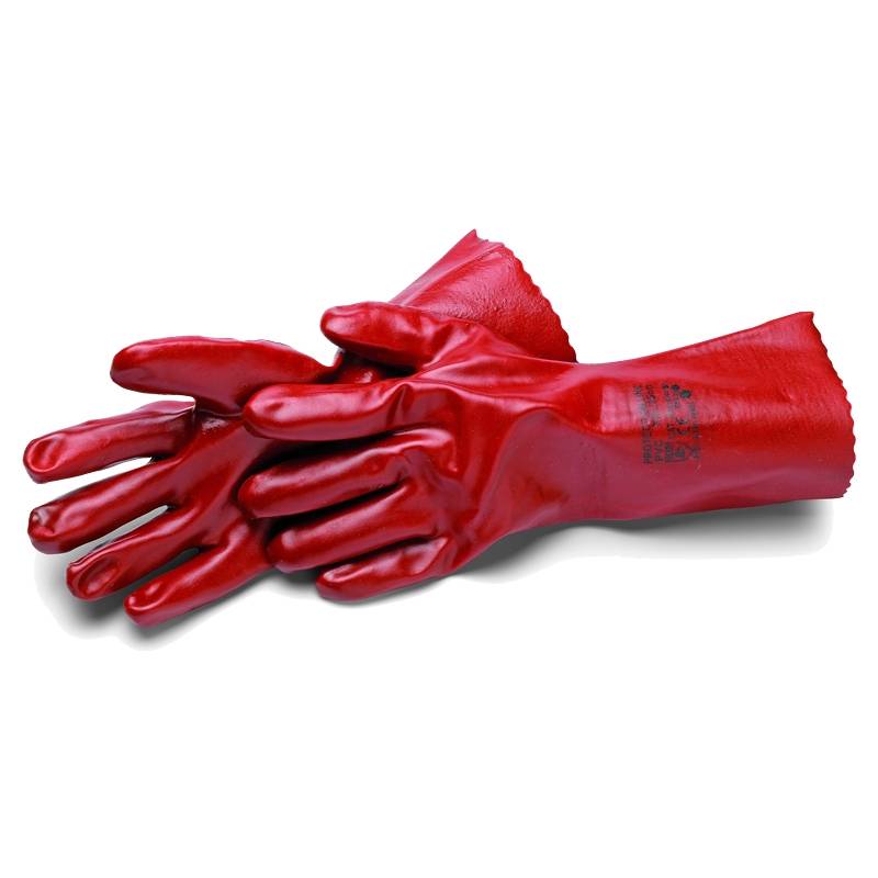 Industrihandske PVC, 35 cm Syrefast