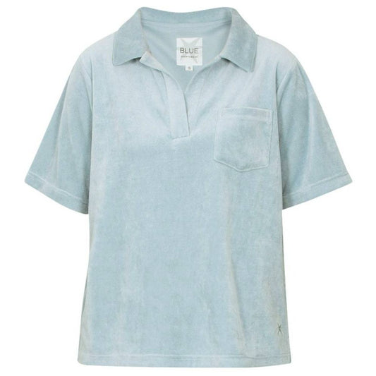 Blue Sportswear W Portofino Velvet Polo T-Shirt