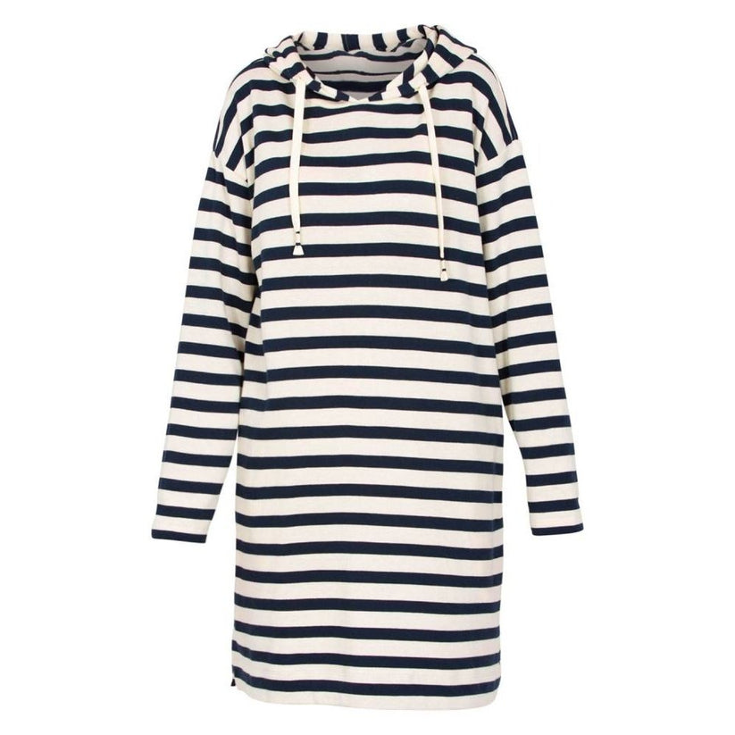 Blue Sportswear W San Remo Striped Hood Kjole