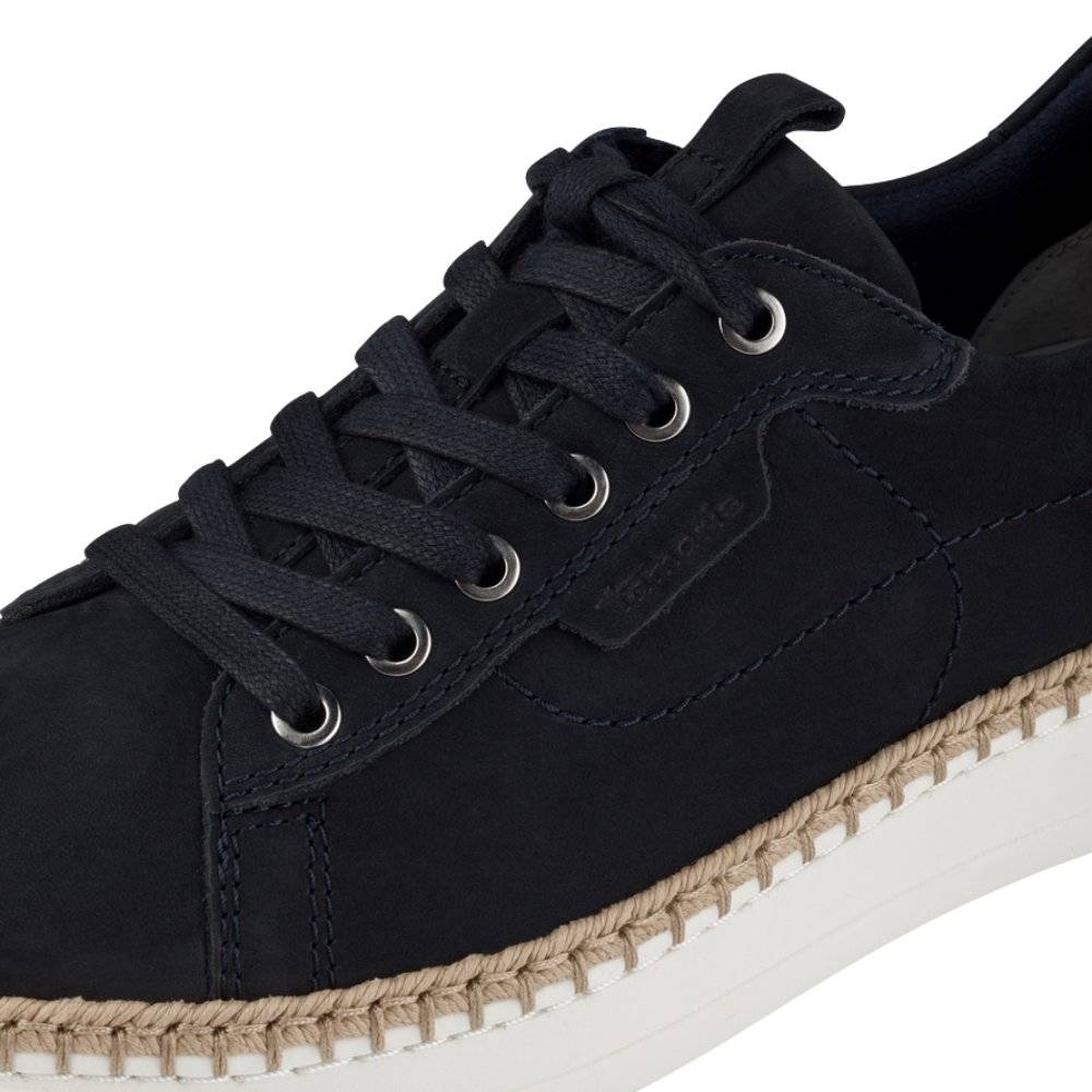 Tamaris W Sneaker Med Snoet Syning Navy