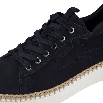 Tamaris W Sneaker Med Snoet Syning Navy