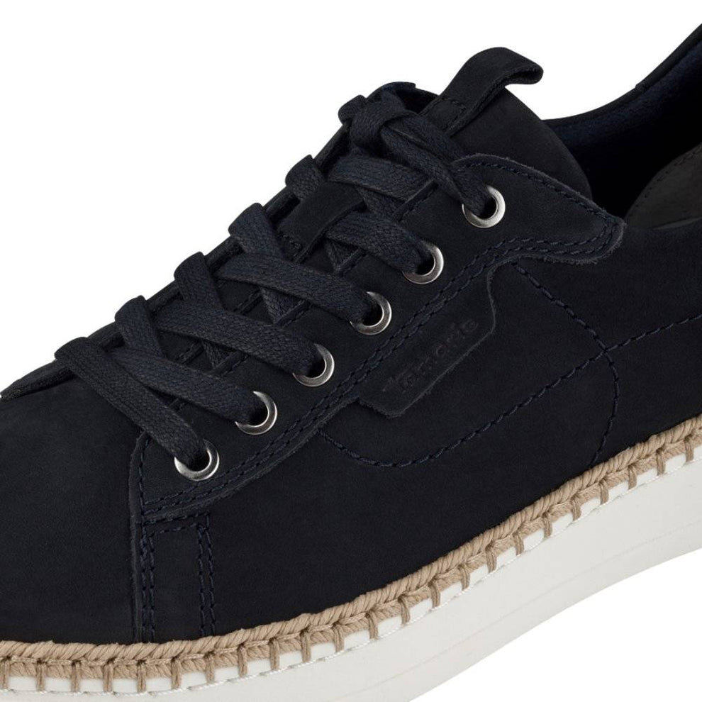 Tamaris W Sneaker Med Snoet Syning Navy