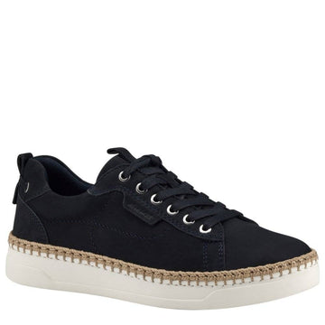 Tamaris W Sneaker Med Snoet Syning Navy