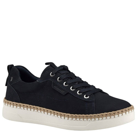 Tamaris W Sneaker Med Snoet Syning Navy