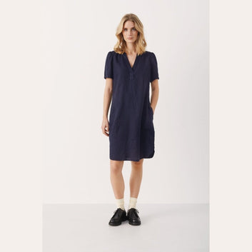 Part Two W Aminase Kjole Dark Navy