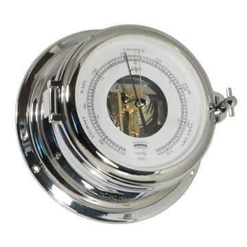 Schatz Midi barometer i forkromet messing