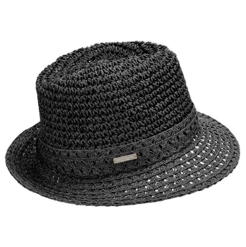 Seeberger W Paper Crochet Fedora Hat - Havhøkeren