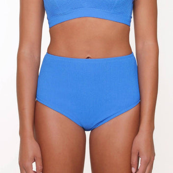 LingaDore W High Waist Brief Bikiniunderdel Strong Blue