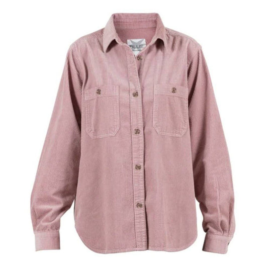 Blue Sportswear W Pelly Courdroy Shirt Smoked Powder