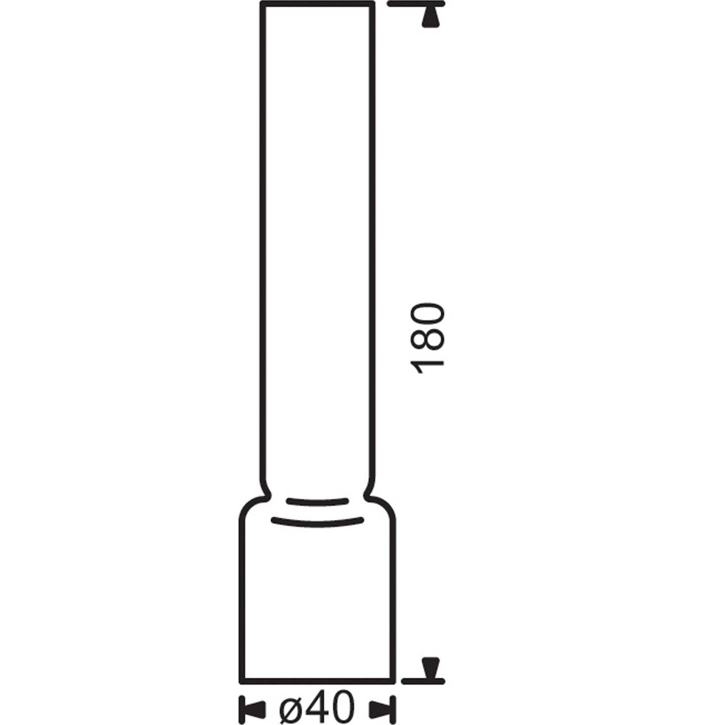 Brænderglas 10 x 180 mm til Old Danish og Pendulus