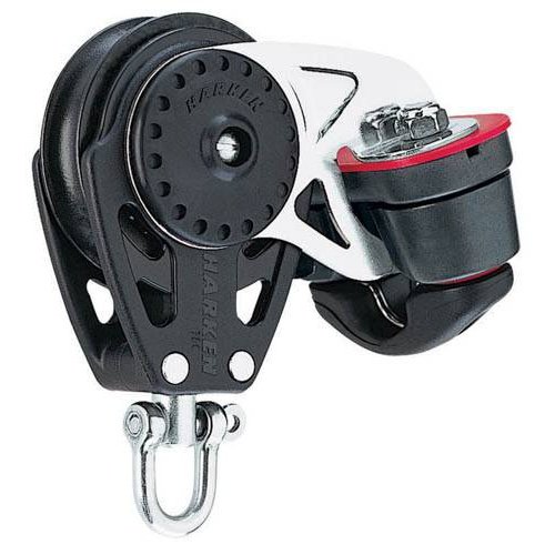Harken Carbo Blok 75 mm enkelt, svirvel, Cam-Matic