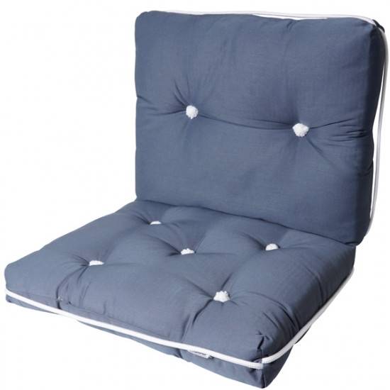 Bådhynde af kapok, dobbelt, grå