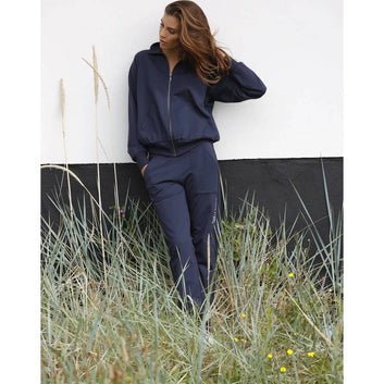 Blue Sportswear W Lou Sweat Jakke Navy
