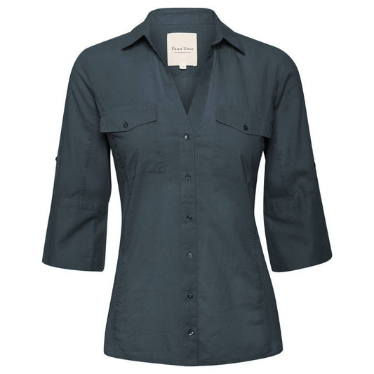 Part Two W Cortnia Skjorte Midnight Navy