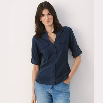 Part Two W Hanka Skjorte Midnight Navy