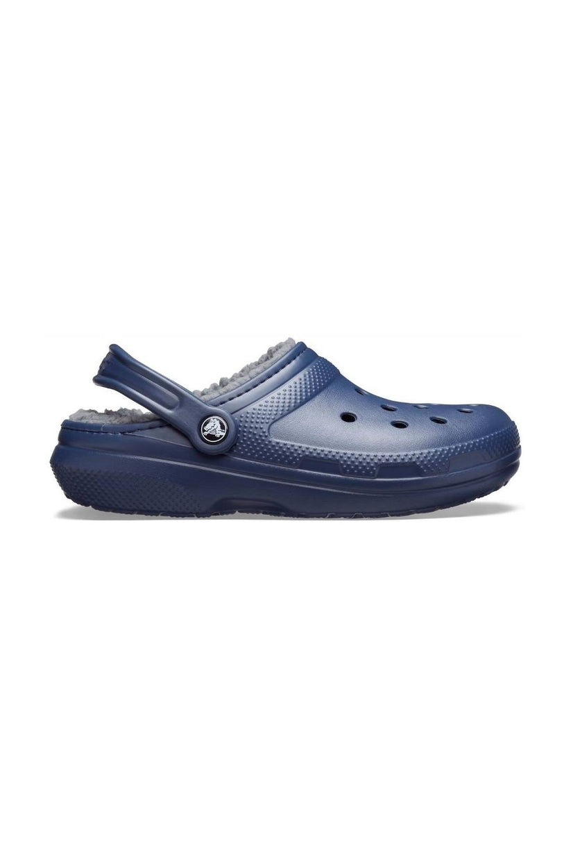 Crocs U Classic Fuzz Lined Sko navy Charcoal