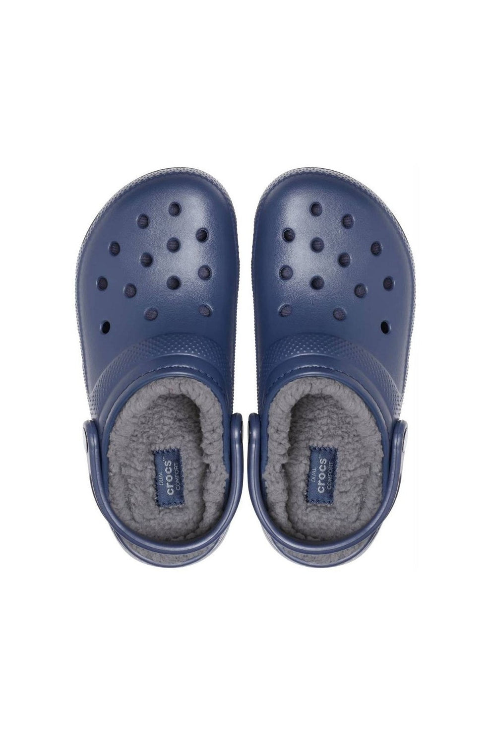 Crocs U Classic Fuzz Lined Sko navy Charcoal