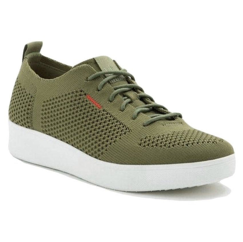 Fitflop W Rally Tonal Knit Sneaker Olive