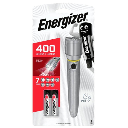 Energizer Vision HD Metal 2AA lommelygte, 400 lumen