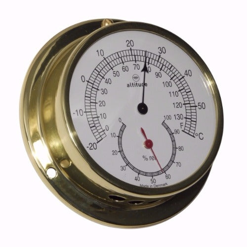 Messing Thermo-/Hygrometer Altitude 848 th