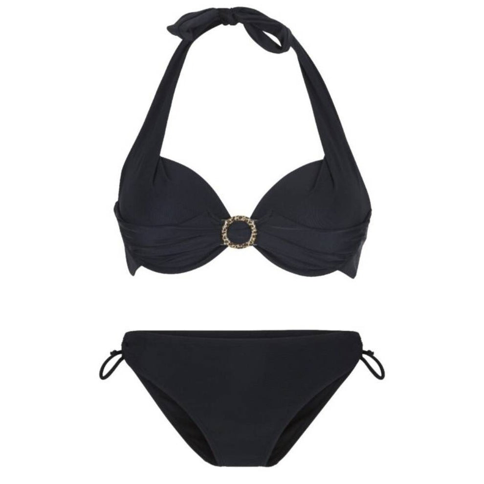 LingaDore W Halterneck Bikinisæt Black
