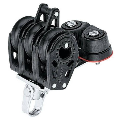 Harken Carbo Blok 29 mm tripel, hunsvot, Carbo-Cam - til 6 mm line