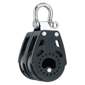 Harken Carbo Blok 40 mm dobbelt, bøjle - til 10 mm line