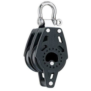 Harken Carbo Blok 40 mm dobbelt, svirvel, hunsvot - til 10 mm line