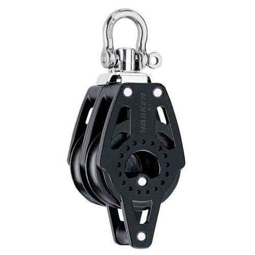 Harken Carbo Blok 40 mm dobbelt, svirvel, hunsvot - til 10 mm line