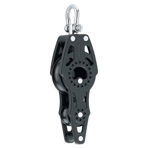 Harken Carbo Blok 40 mm enkelt, hunsvot, violin - til 10 mm line