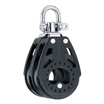 Harken Carbo Blok 57 mm dobbelt, svirvel - til 10 mm line