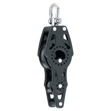 Harken Carbo Blok 57 mm enkelt m. hunsvot, violin - til 10 mm line