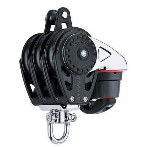 Harken Carbo Blok 57 mm tripel, svirvel, hunsvot + Cam-Matic