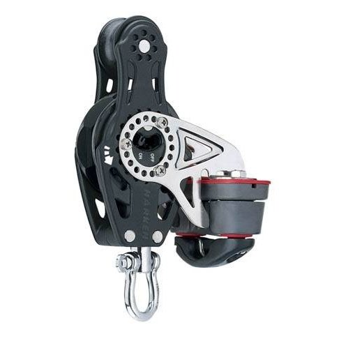 Harken Carbo Ratchet Blok 57 mm enkelt, violin, Cam-matic til 10 mm line