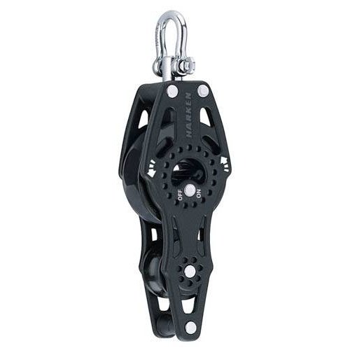 Harken Carbo Ratchet Blok 75 mm enkelt, hunsvot, violin
