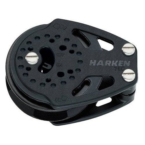 Harken Carbo Ratchet Blok 75 mm enkelt, skildpadde til 12 mm line