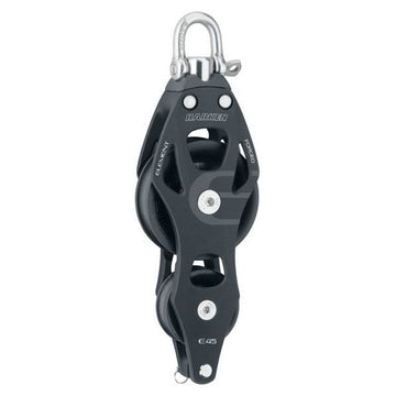 Harken Element blok 45 mm violin m. svirvel og hunsvot