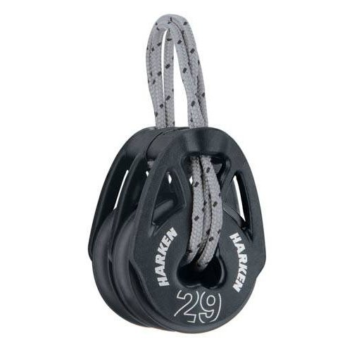 Harken T2 Soft Attach Blok 29 mm dobbelt - til 8 mm line