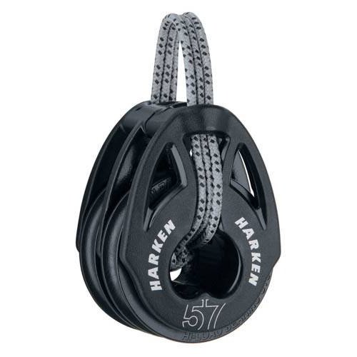 Harken T2 Soft Attach Blok 57 mm dobbelt - til 10 mm line