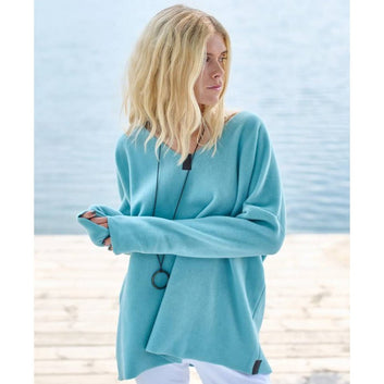 Henriette Steffensen W Sweater Med V-Hals Salvie