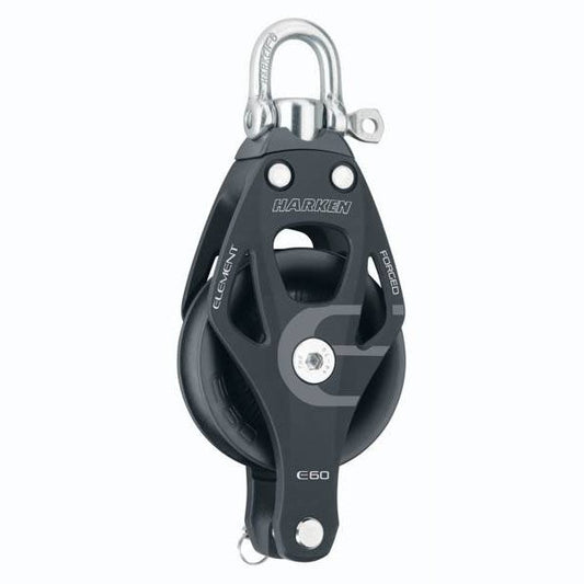 Harken Element blok 60 mm enkelt m. svirvel / Hunsvot til 14 mm line