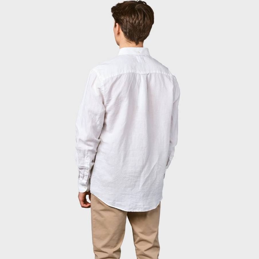 Klitmøller M Benjamin Hør Skjorte White