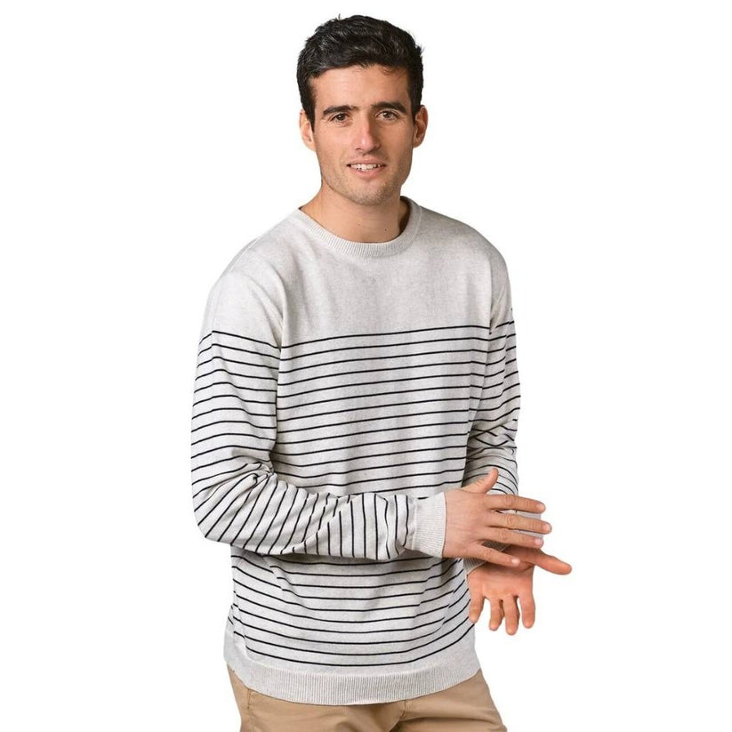 Klitmøller M Elias Strik Cream Navy