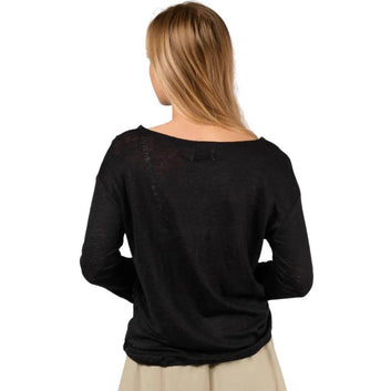Klitmøller W Gudrun LS Tee Black