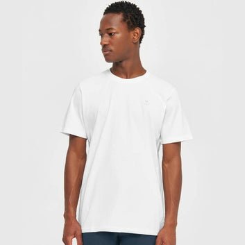 Knowledge Cotton Apparel M Loke T-Shirt Bright White
