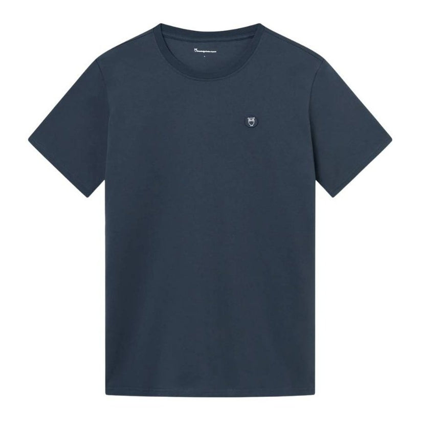 Knowledge Cotton Apparel M Loke T-Shirt Total Eclipse